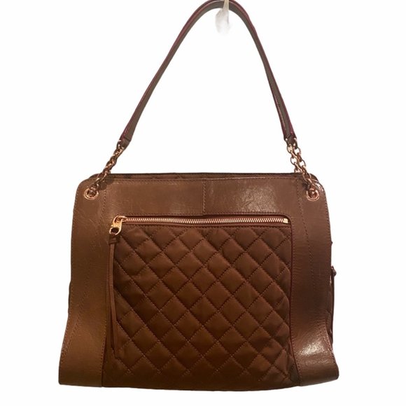 MZ Wallace Clementine Mahogany Bedford Quilted EUC - Picture 4 of 16